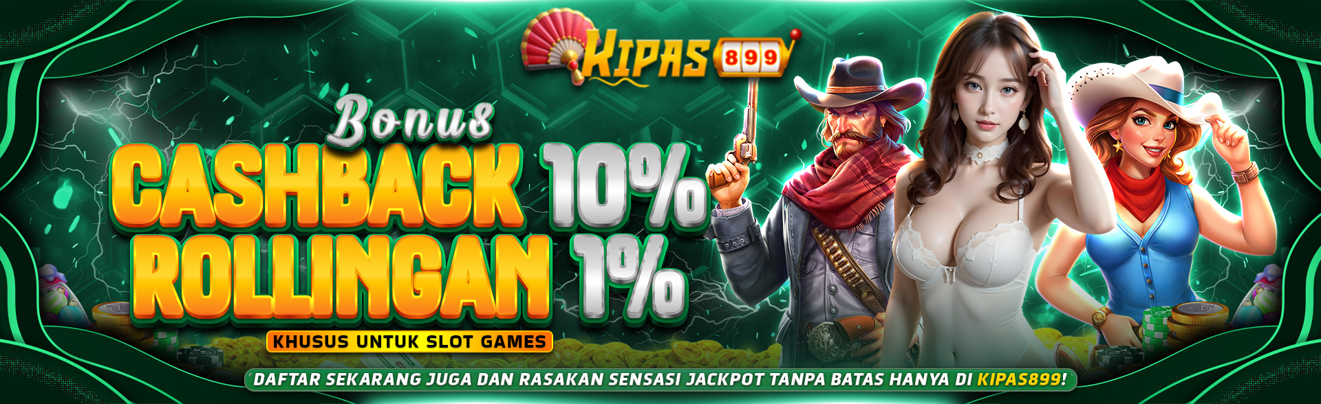 BONUS CASHBACK & ROLLINGAN SLOT