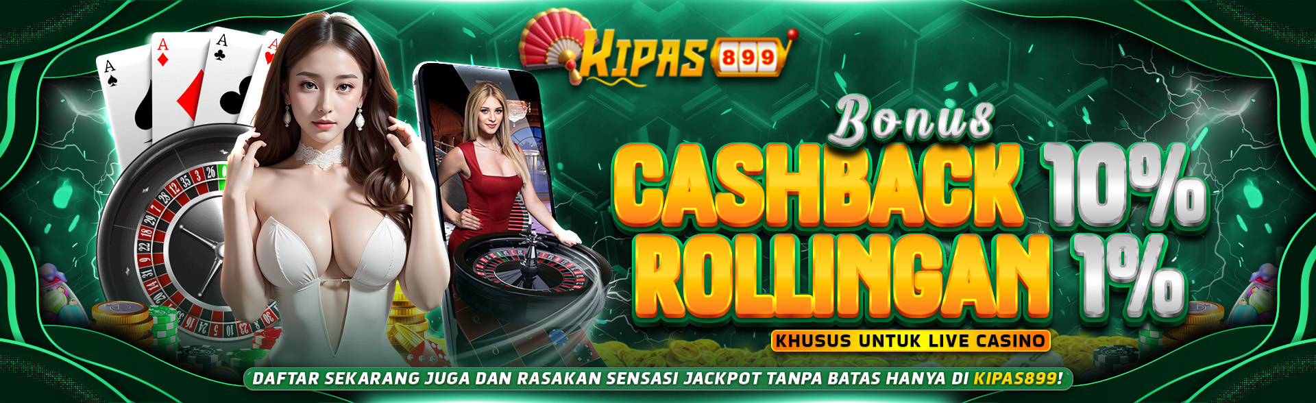 BONUS CASHBACK & ROLLINGAN CASINO