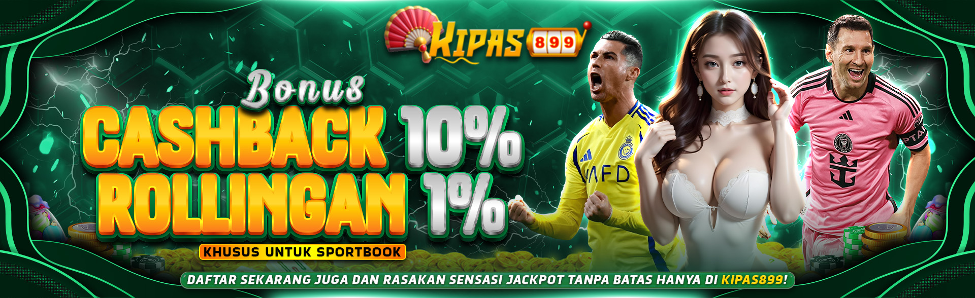 BONUS CASHBACK & ROLLINGAN SPORTBOOK